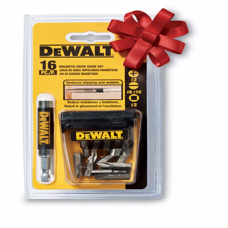 DeWalt 1 in. L Drive Guide Bit Set Heat-Treated Steel 16 pc