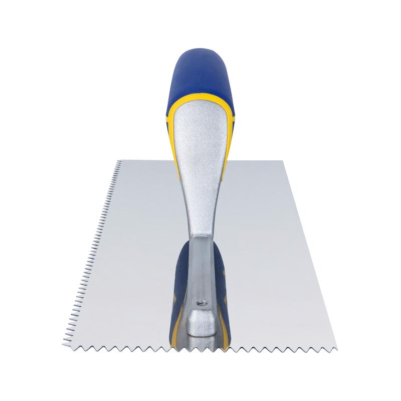 QEP 11 in. W X 4-1/2 in. L Stainless Steel V Notched Trowel