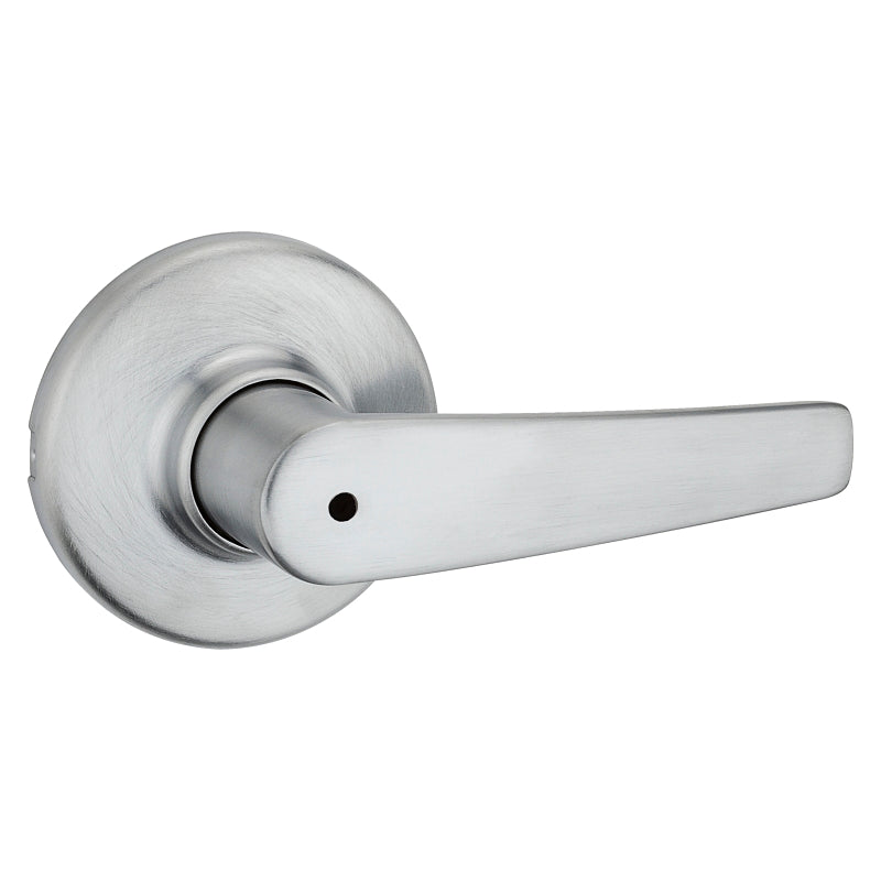 Kwikset 300DL 26DCP Privacy Lever, Satin Chrome, Zinc, Residential, Re-Key Technology: SmartKey