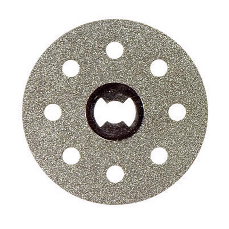 Dremel EZ Lock Series EZ545 Cutting Wheel, 1-1/2 in Dia, 0.023 in Thick, 1/8 in Arbor, Diamond Abrasive