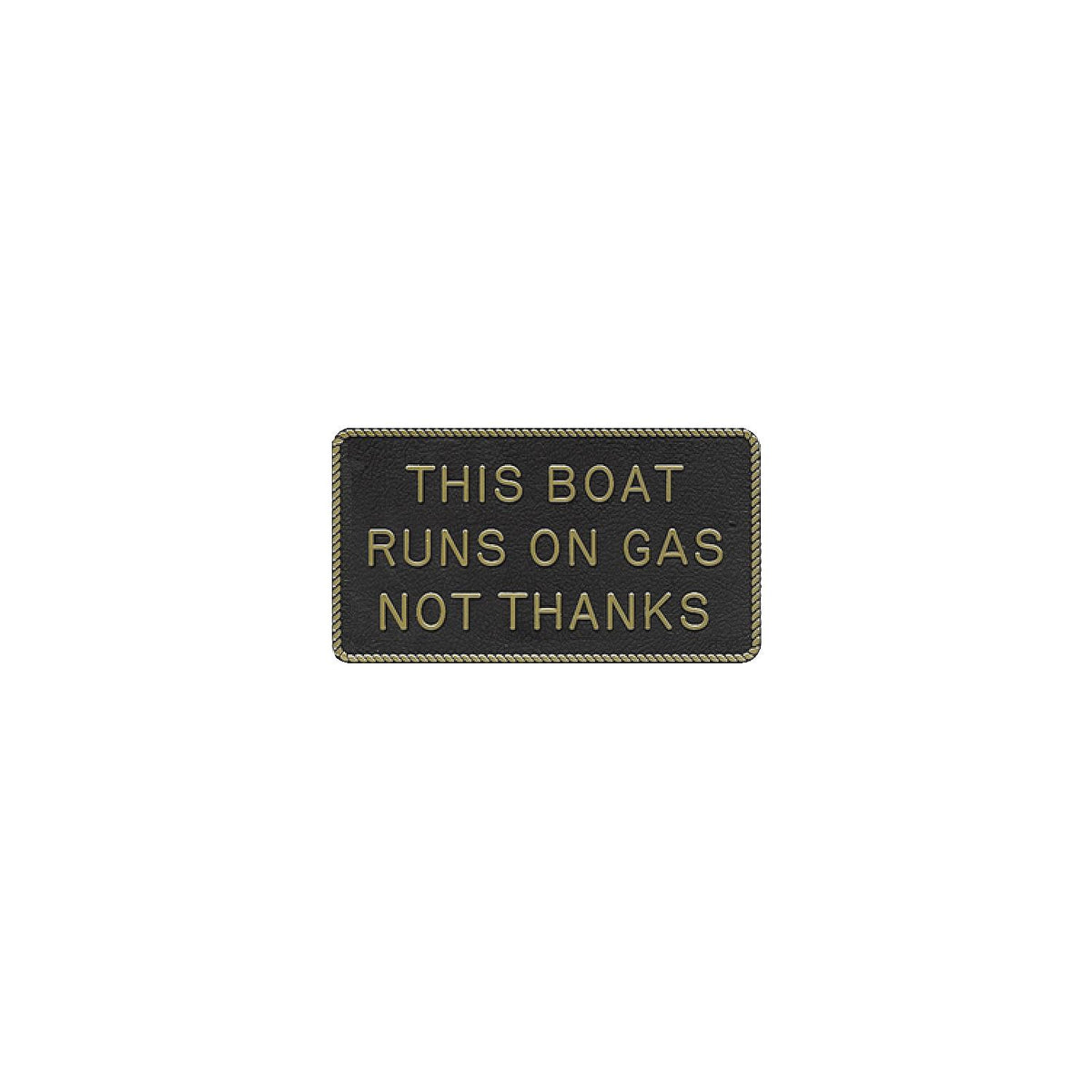 This Boat Runs On Gas, Not Thanks