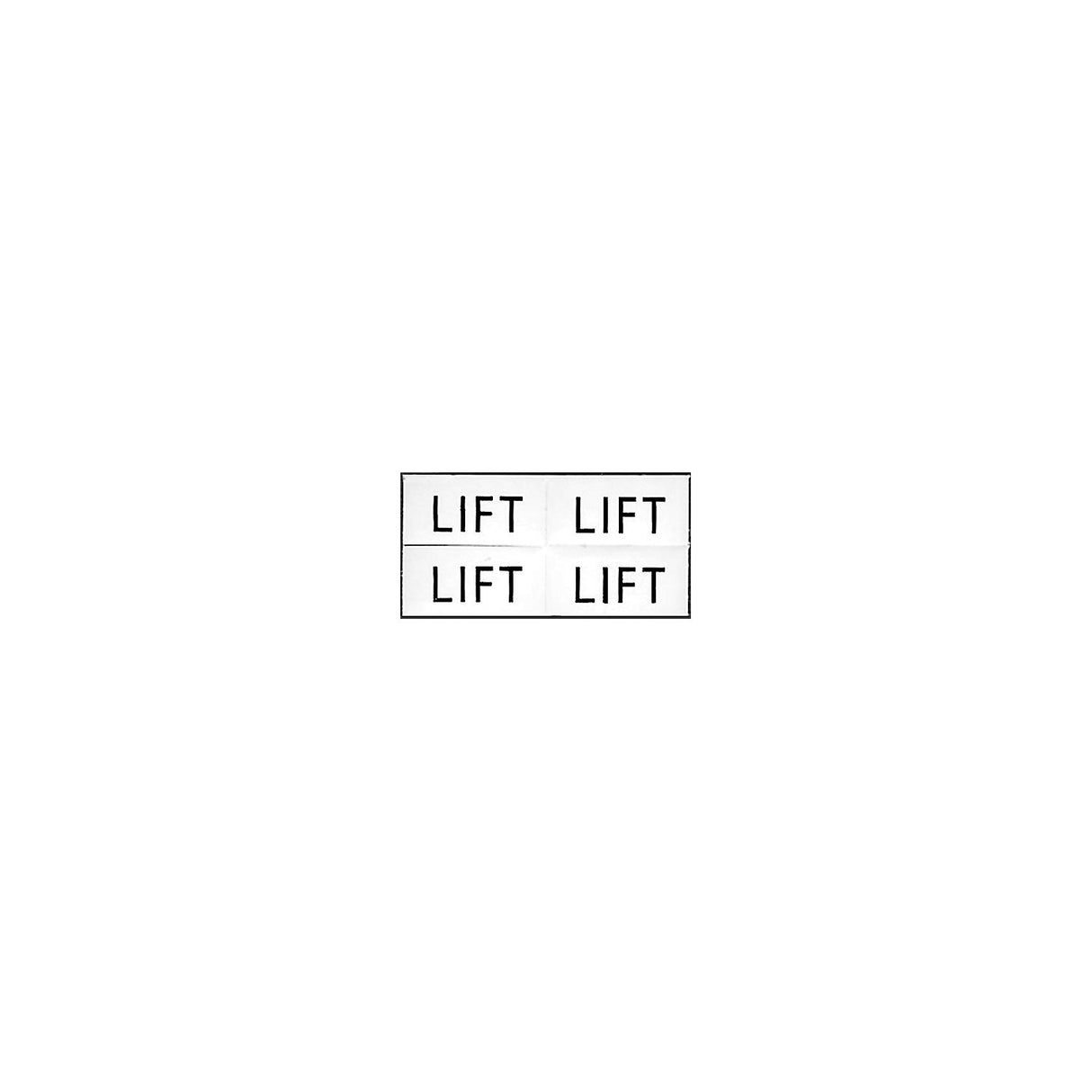 Set of 4 "Lift" Labels