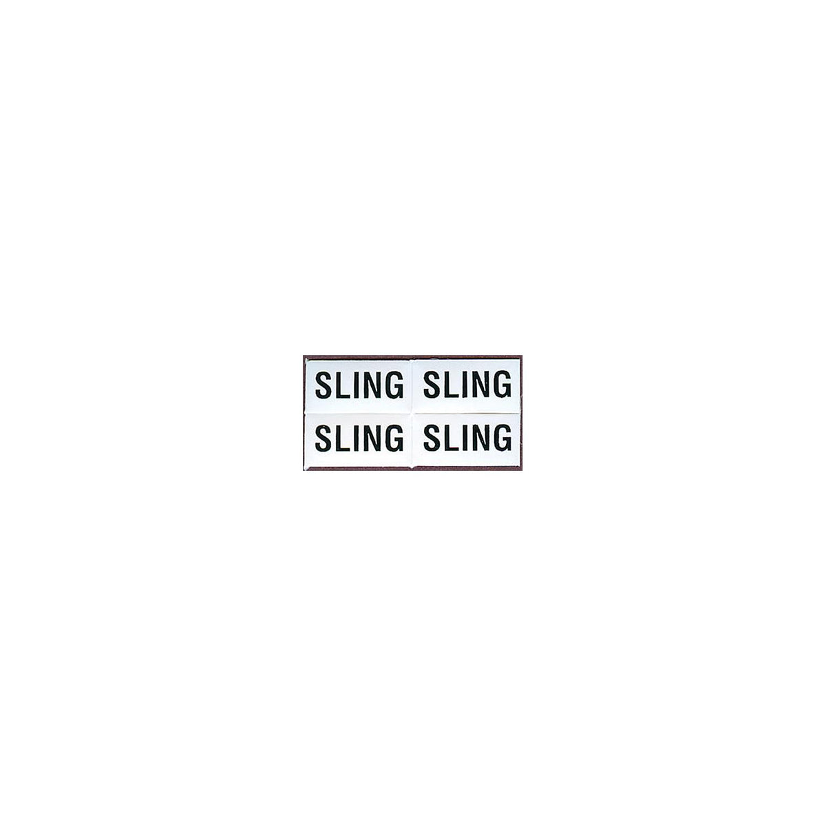 Set of 4 ″Sling″ Labels