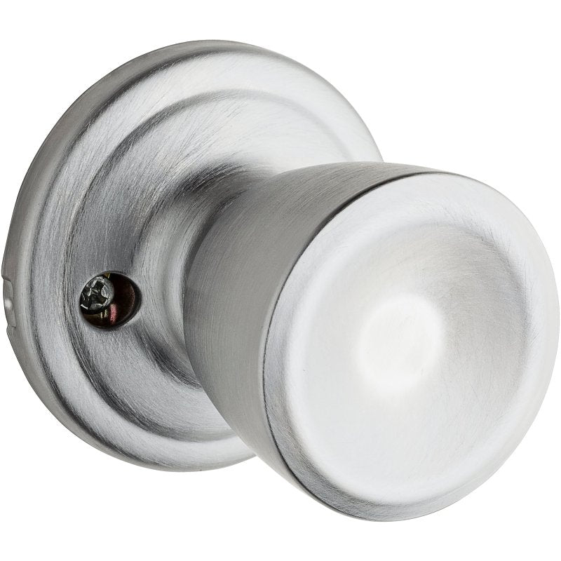 Kwikset Signature Series 750A 26D SMT Vestibule Door Knob, Satin Chrome, Commercial, 2 Grade, KW1 Keyway