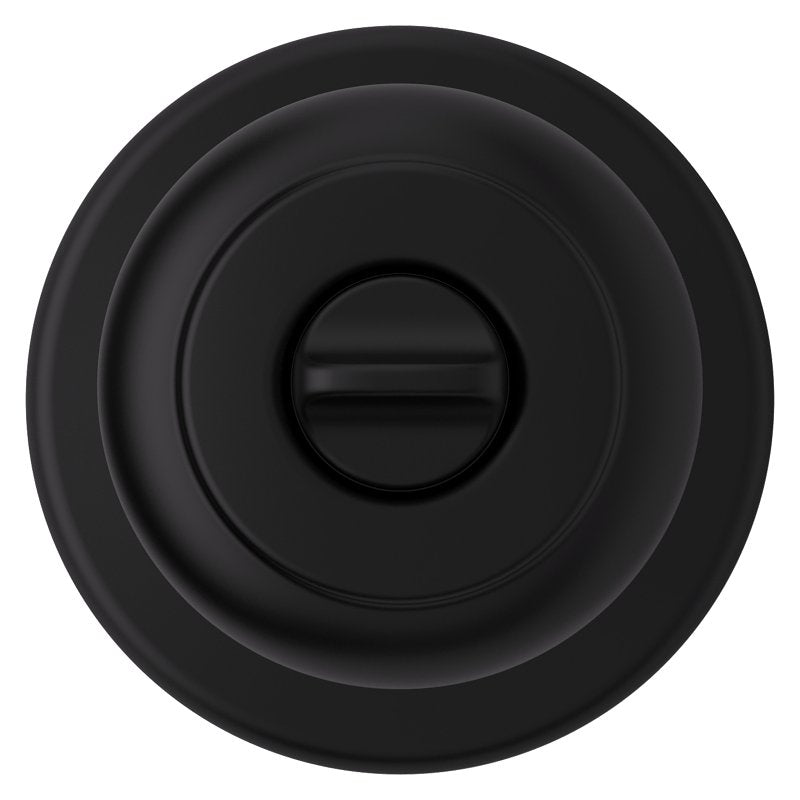 Kwikset 300CV 514 6AL RCS V1 Privacy Door Lock, Cove, Traditional Design, Knob Handle, Matte Black, Zinc, Turn Piece