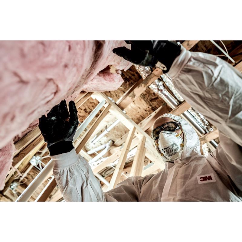 3M N95 Paint Prep Cup Disposable Respirator White One Size Fits Most 20 pk