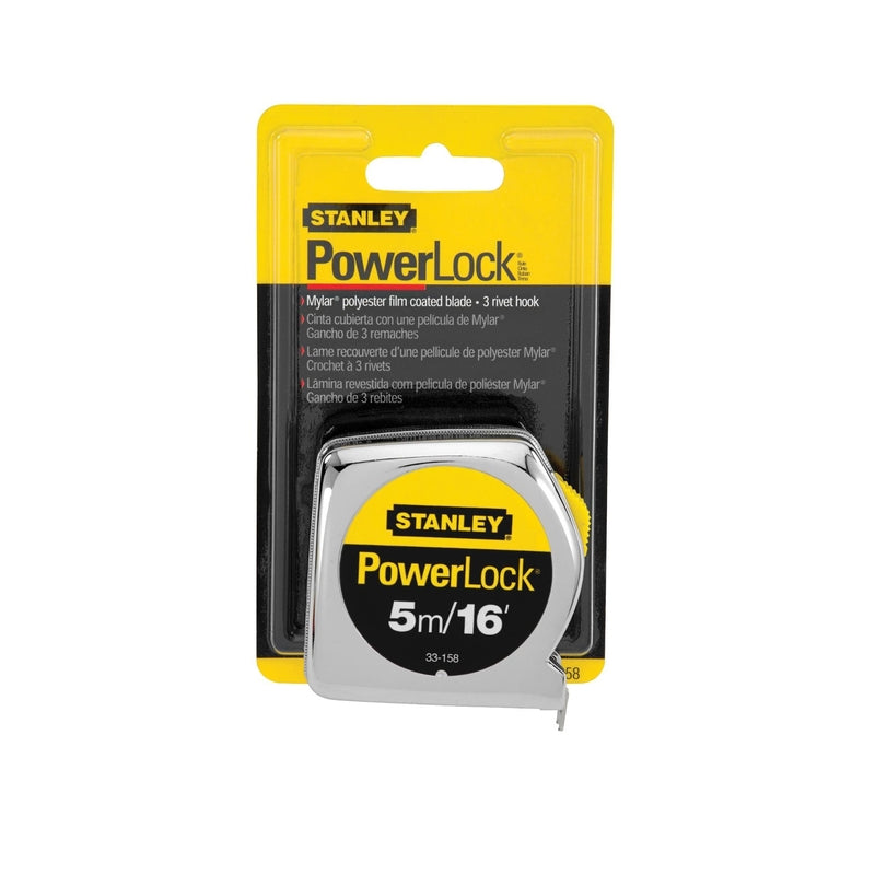 Stanley PowerLock 16 ft. L X 0.75 in. W Compact Tape Measure 1 pk