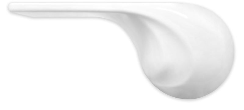 Korky StrongARM Series 6062BP Flush Handle and Lever, Universal Mounting, 8 in L Flush Arm, Plastic, White