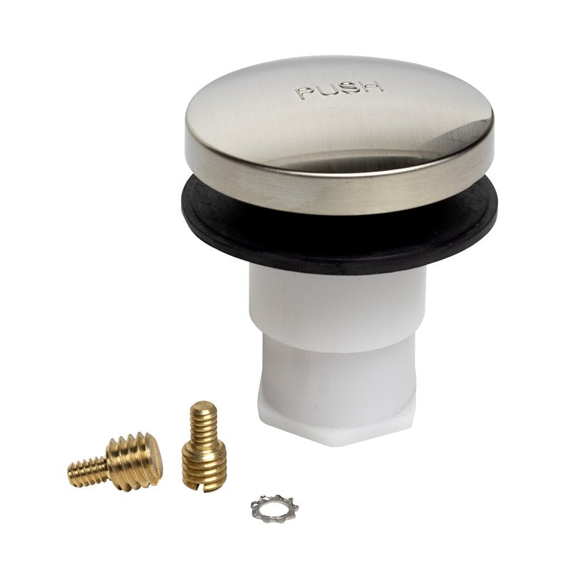 Plumb Pak K863-51DSBN Foot Lok Stop, Metal, Silver, Brushed Nickel
