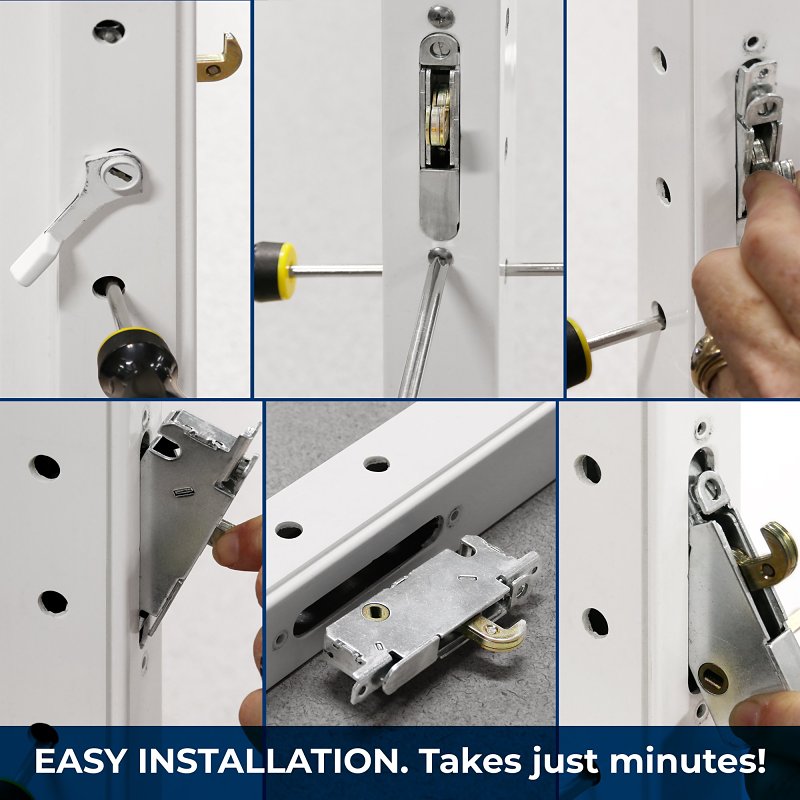 Prime-Line E 2014 Sliding Door Lock, Steel