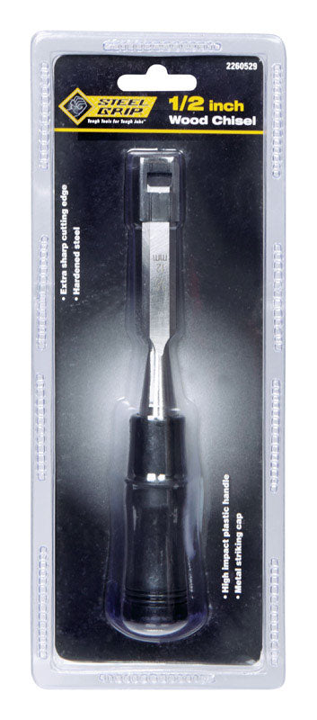 Steel Grip 1/2 in. W X 4 in. L Wood Chisel 1 pk