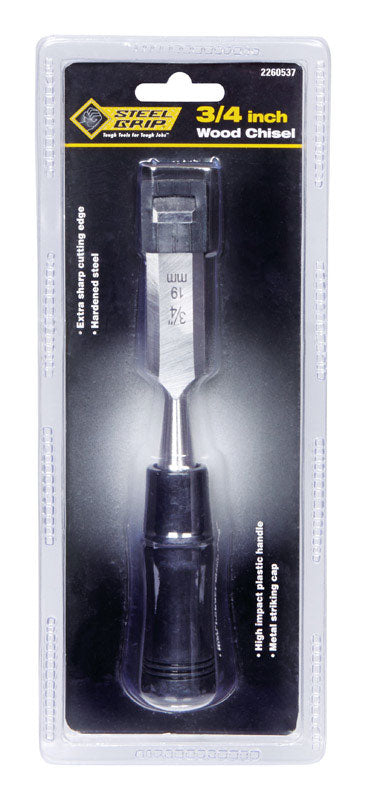Steel Grip 3/4 in. W X 4 in. L Wood Chisel 1 pk