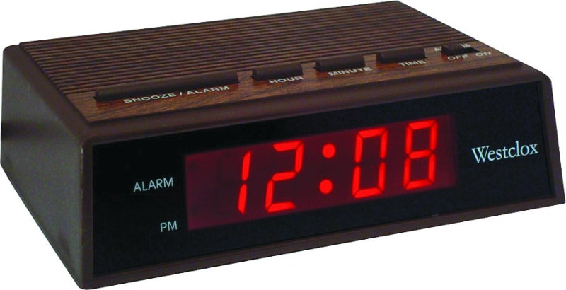 Westclox 22690 Alarm Clock, 0.6 in LED Display