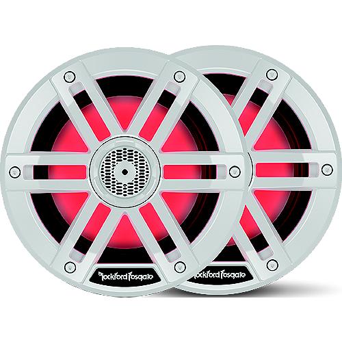 Rockford Fosgate M18 Color Optix Marine 2-Way Speakers, 8″ White