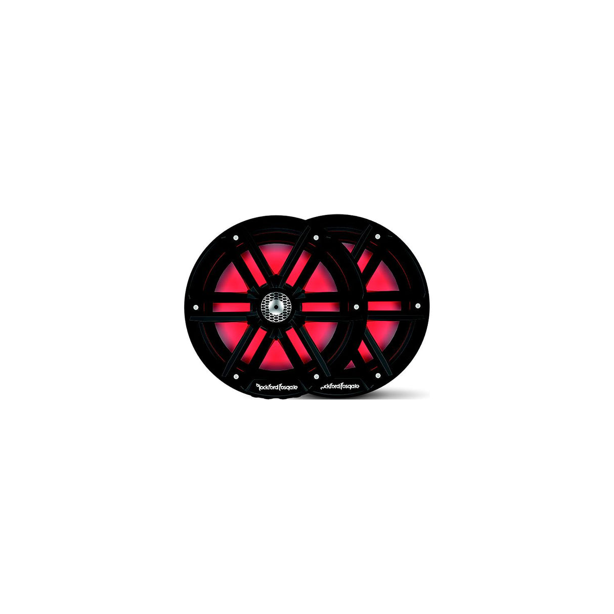 Rockford Fosgate M28HB Color Optix Marine 2-Way Horn Speakers, Black / Stainless
