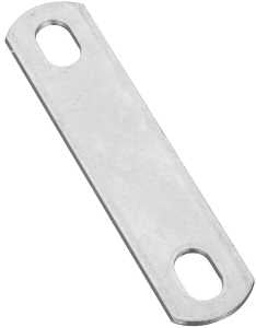 National Hardware 2191BC Series N222-331 U-Bolt Plate, 4.88 in L, 1.02 in W, 0.44 in Bolt Hole, 3-1/2 in Between Hole, Pack of 10