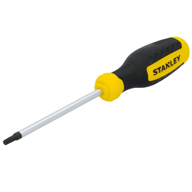 STANLEY STHT60817 Screwdriver, T25 Drive, Torx Drive, 10-1/2 in OAL, 4 in L Shank, Comfort-Grip Handle