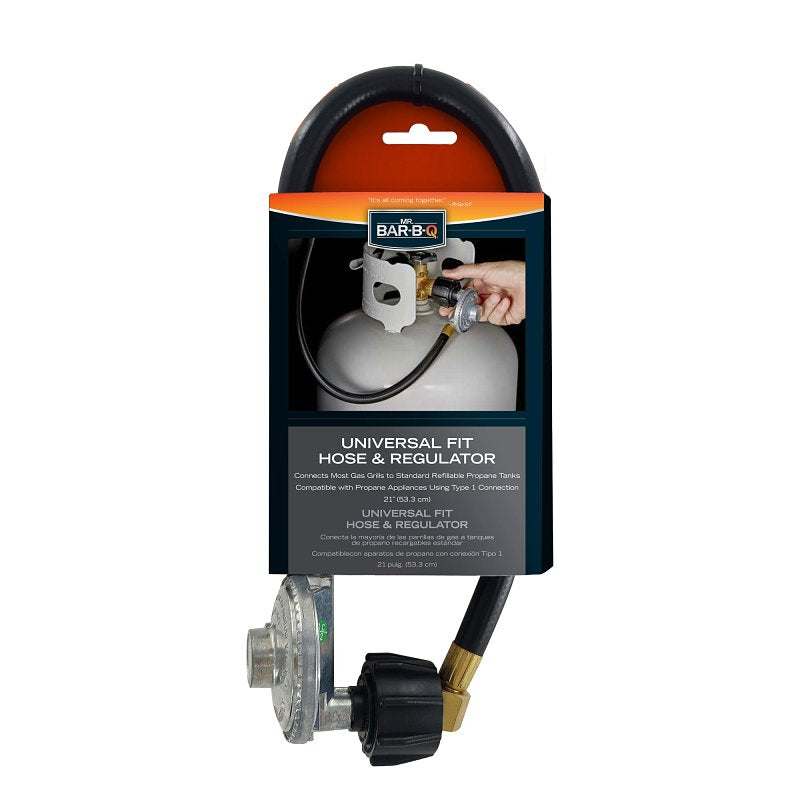 Mr. BAR-B-Q 00360Y Regulator with Hose, 21 in L Hose