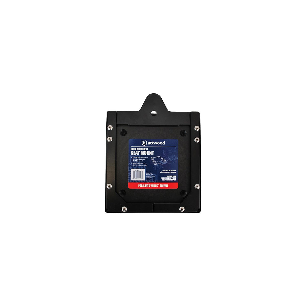 Attwood Quick Disconnect Seat Mount 7″ Swivel