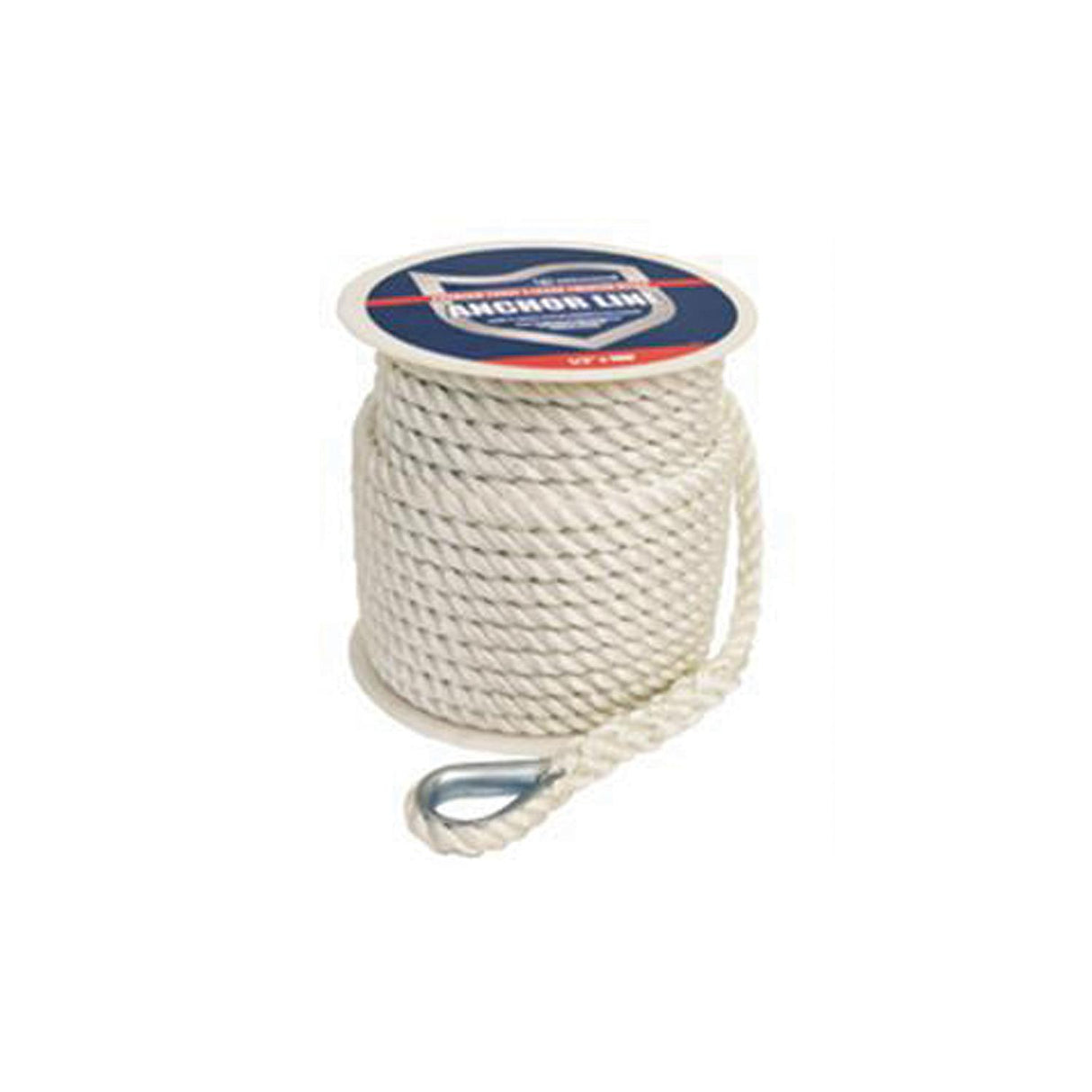 1/2X100 ANCHOR LINE WHT