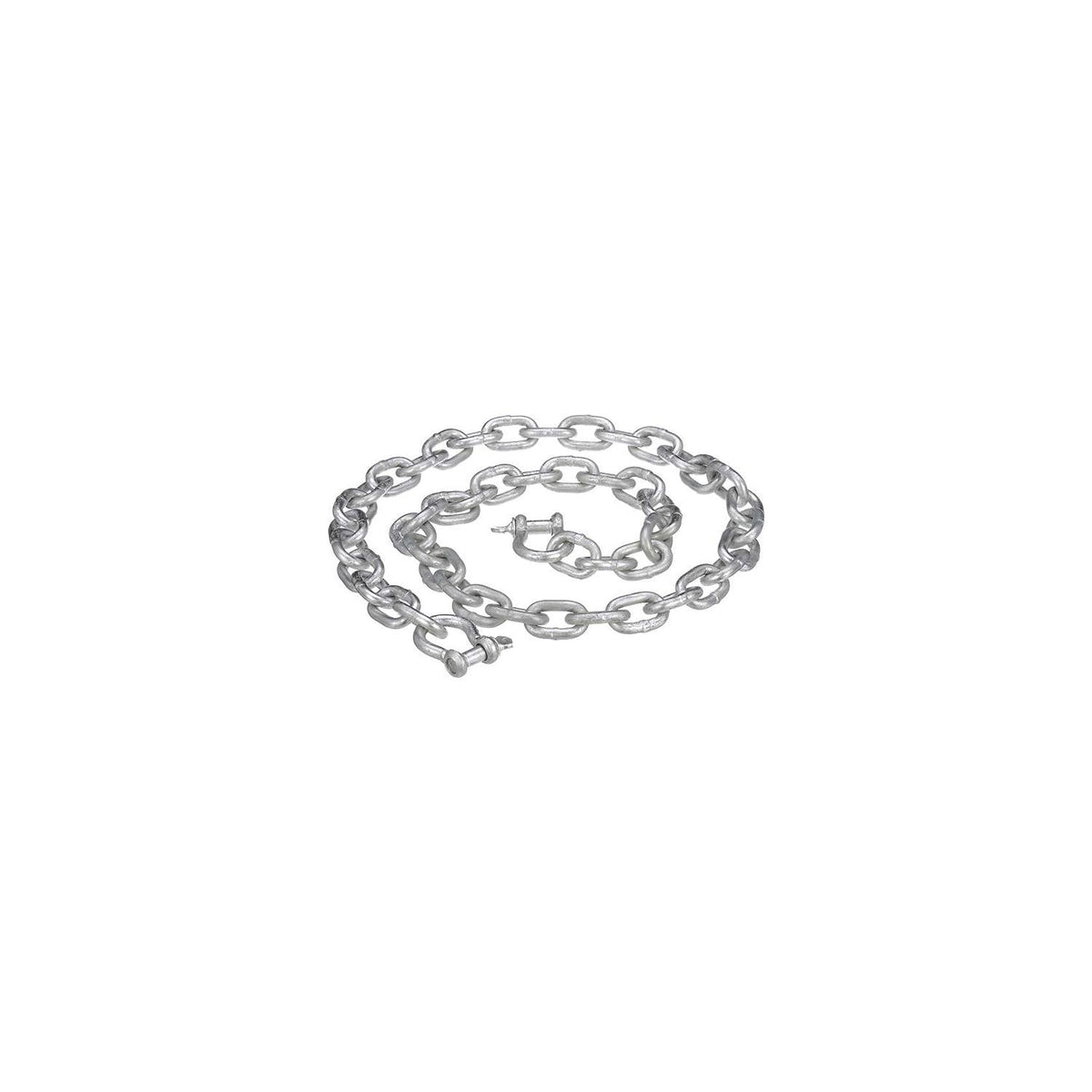 Attwood 137537 Galvanized Anchor Lead Chain w/Shackles, 1/4″ x 4'
