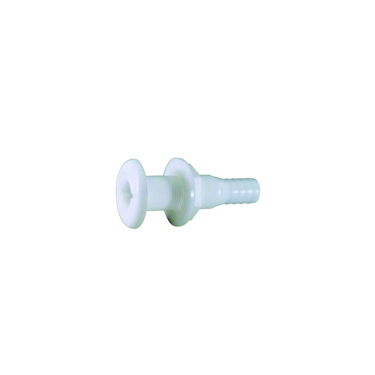 Attwood Thru Hull Connector For Hose, White - 3/4″