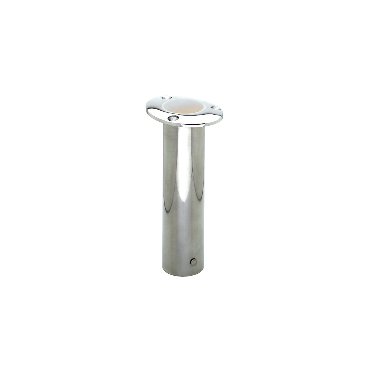 Attwood Rod Holder Flush Mount Stainless Steel 0 Degree White Open End