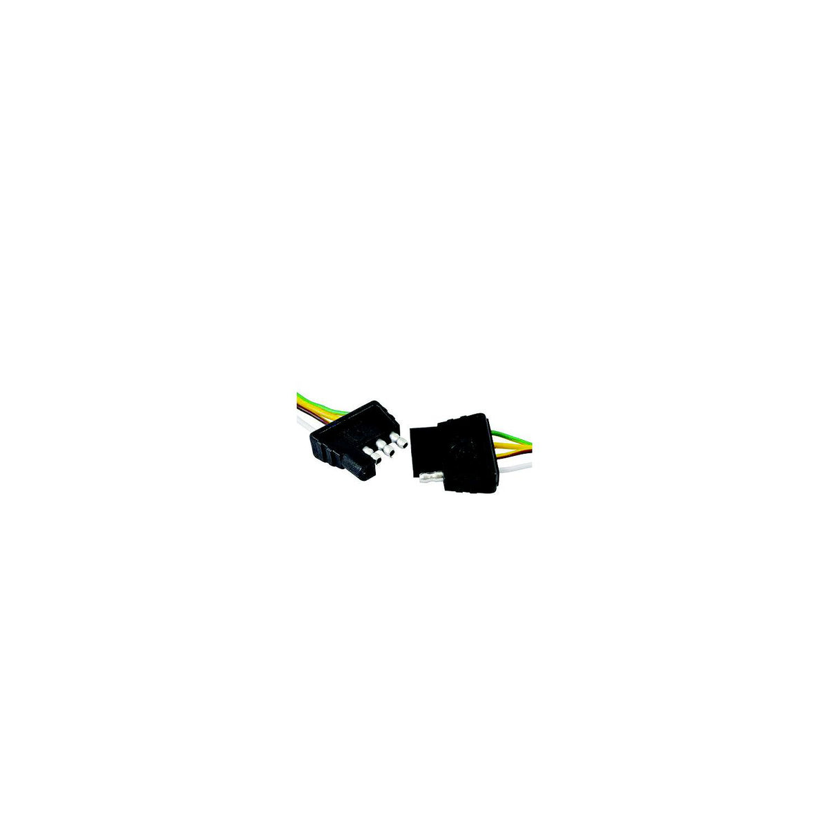 Attwood Wiring Harness/Connector 4-Way Flat, 18″ Plug and 48″ Socket