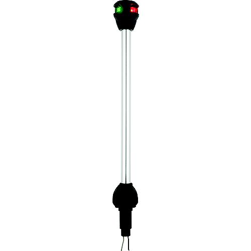 Attwood LightArmor Bi-Color LED Navigation Pole Light, 14″ Straight