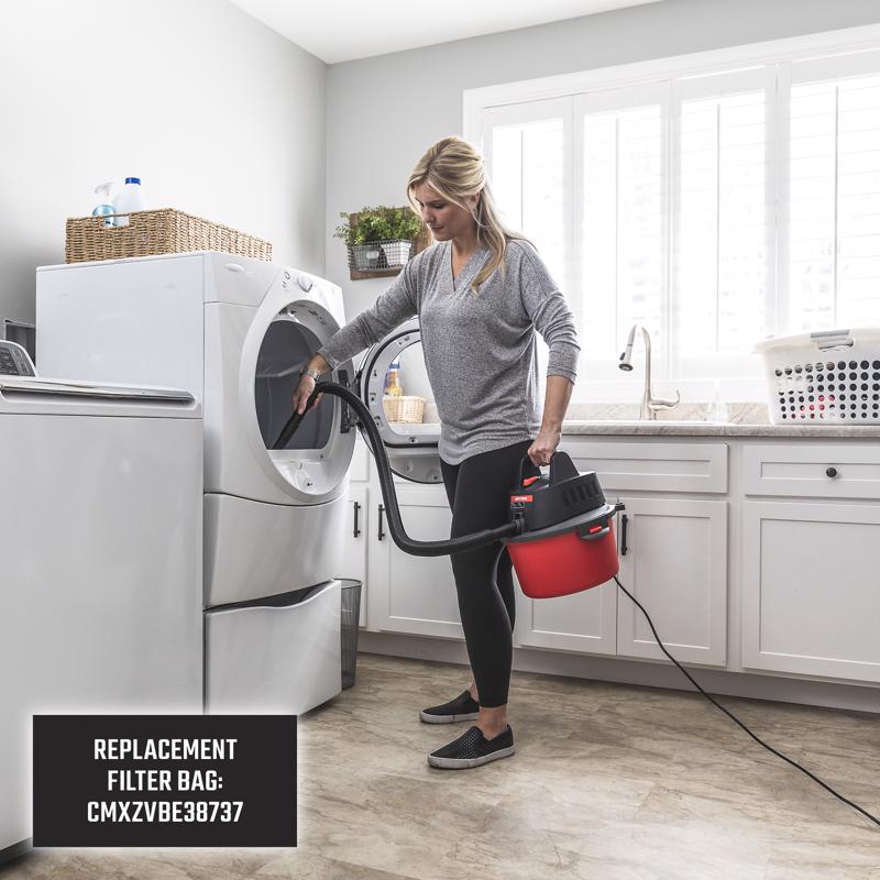 Craftsman CMXEVBE172501 2.5 gal Corded Wet/Dry Vacuum Tool Only 3 amps 120 V 2.5 HP