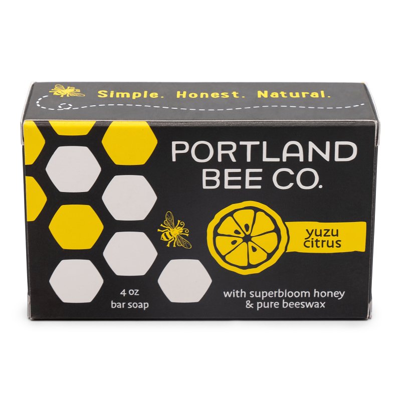 Portland Bee Balm 137 Soap, Bar, Yuzu Citrus, 4 oz, Pack of 12