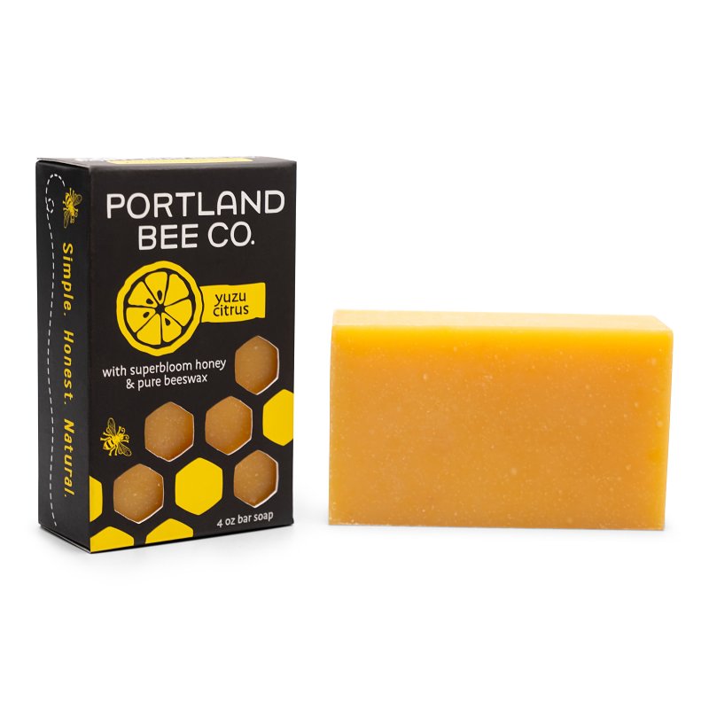 Portland Bee Balm 137 Soap, Bar, Yuzu Citrus, 4 oz, Pack of 12