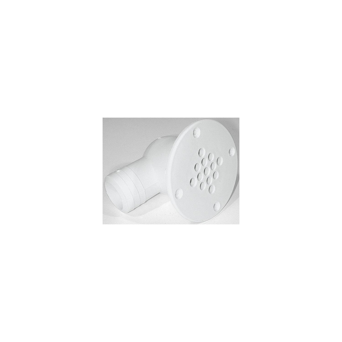 T-H Marine Cockpit Scupper Drain 90 Degree Outlet 1-1/2″, White