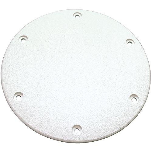 T-H Marine Designer Series Screw Down Deck Plate 8″ OD, Polar White