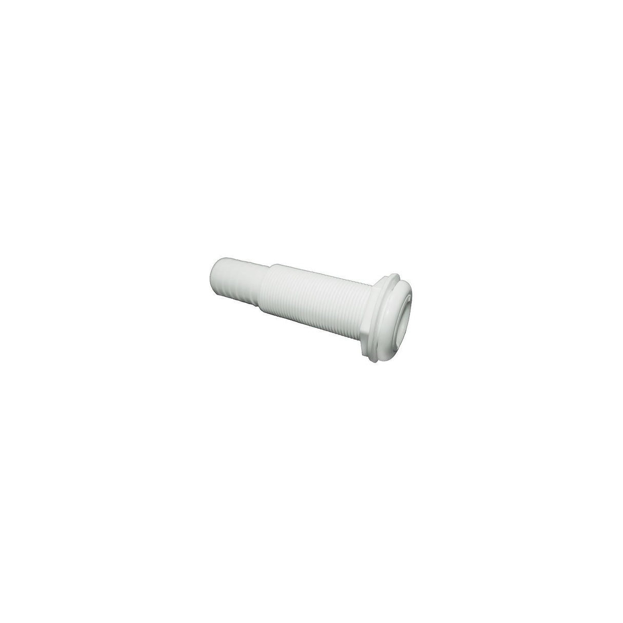 T-H Marine Straight Extra Long Thru-Hull Fitting For Hose, White