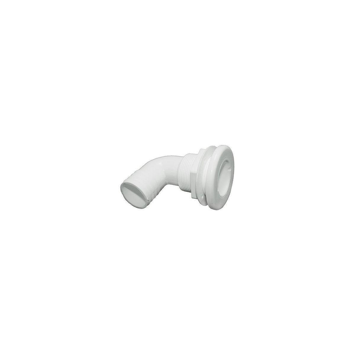 Thru Hull 1-1/2″ 90D Hose White
