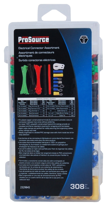 CONNECTOR ELEC ASSORTMNT 308PC