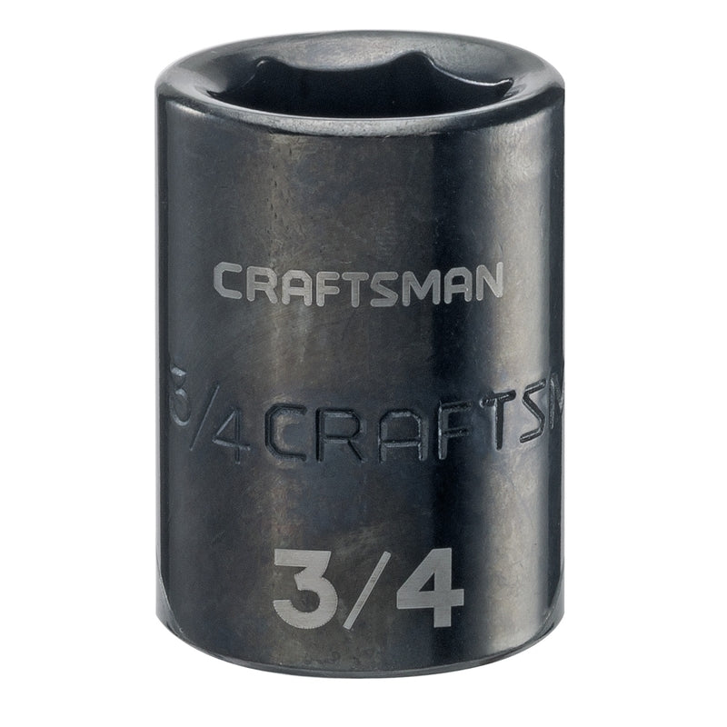 Craftsman 3/4 in. X 1/2 in. drive SAE 6 Point Shallow Impact Socket 1 pc