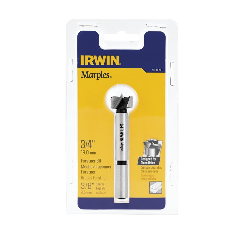 Irwin Marples 3/4 in. X 4 in. L Carbon Steel Forstner Drill Bit Round Shank 1 pc