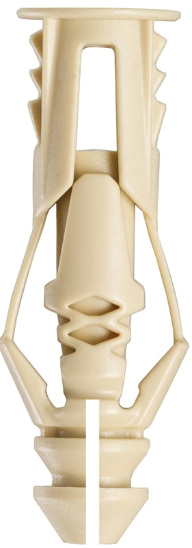 Cobra Anchors 170R Wall Anchor, Polyethylene, Chrome, 29 lb, 20/PK