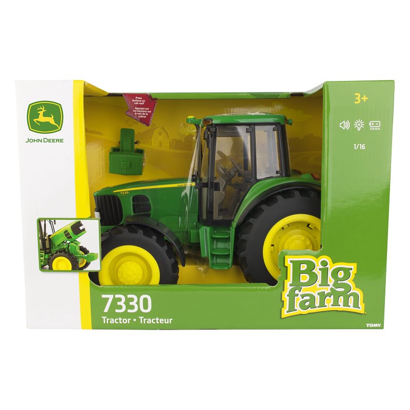 John Deere Toys 46096 Tractor Toy, 3 Years and up, Plastic/Rubber