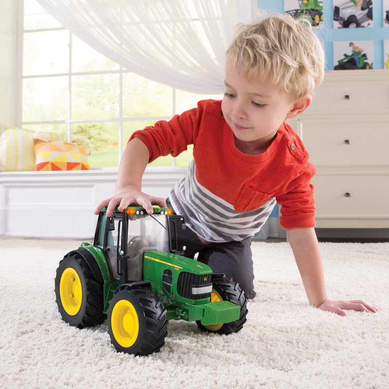 John Deere Toys 46096 Tractor Toy, 3 Years and up, Plastic/Rubber
