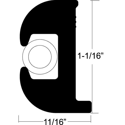 Rub Rail Kit Black 70'