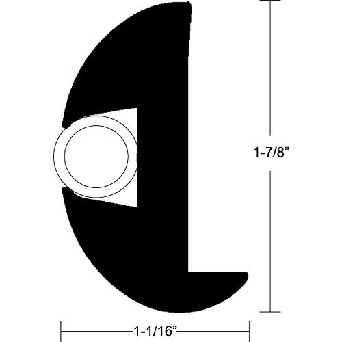 Flex Vinyl Rub Rail Kit 70' Black