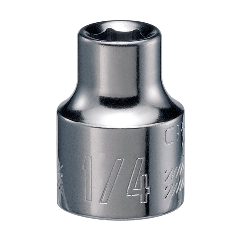 Craftsman 1/4 in. X 3/8 in. drive SAE 6 Point Standard Shallow Socket 1 pc