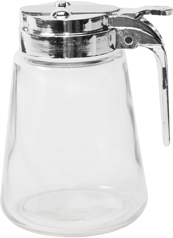 Anchor Hocking 97287 Syrup Pitcher, 8 oz Capacity, Glass/Stainless Steel, Clear, Pack of 4