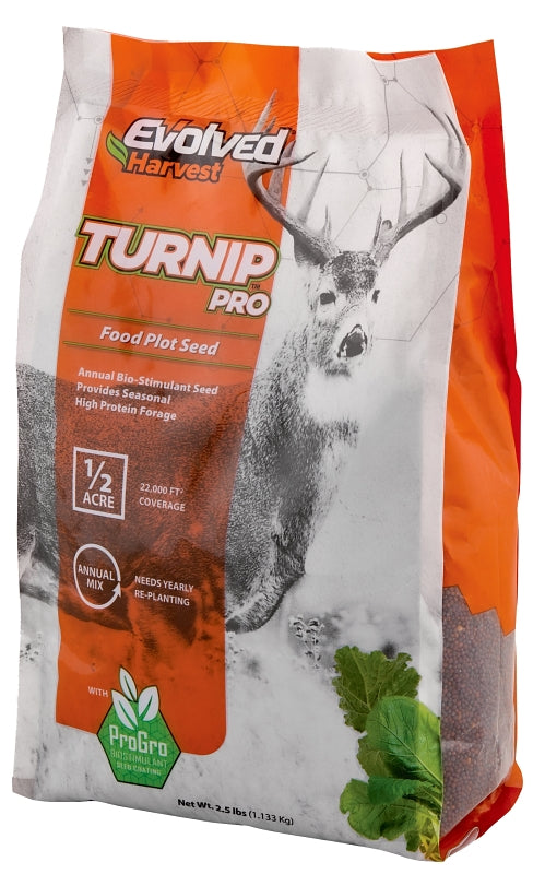 Evolved Turnip Pro Series EVO81004 Food Plot Seed, Sweet, 2.5 lb
