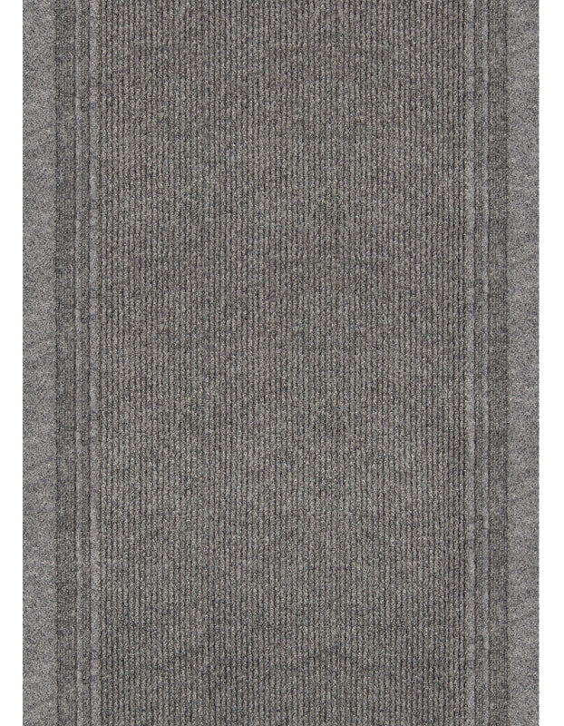 Multy Home MT1000275 Rug, 60 ft L, 26 in W, Runner, Bordered Pattern, Polypropylene Rug, Gray