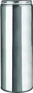 Selkirk 206018 Chimney Pipe, 6 in ID, 8 in OD, 18 in L, Stainless Steel