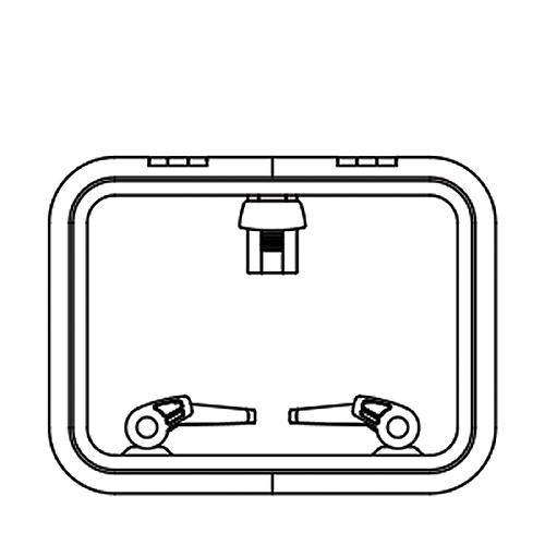 Lewmar 39930030 Low Profile Size 30 Rectangular Self Supporting Hatch
